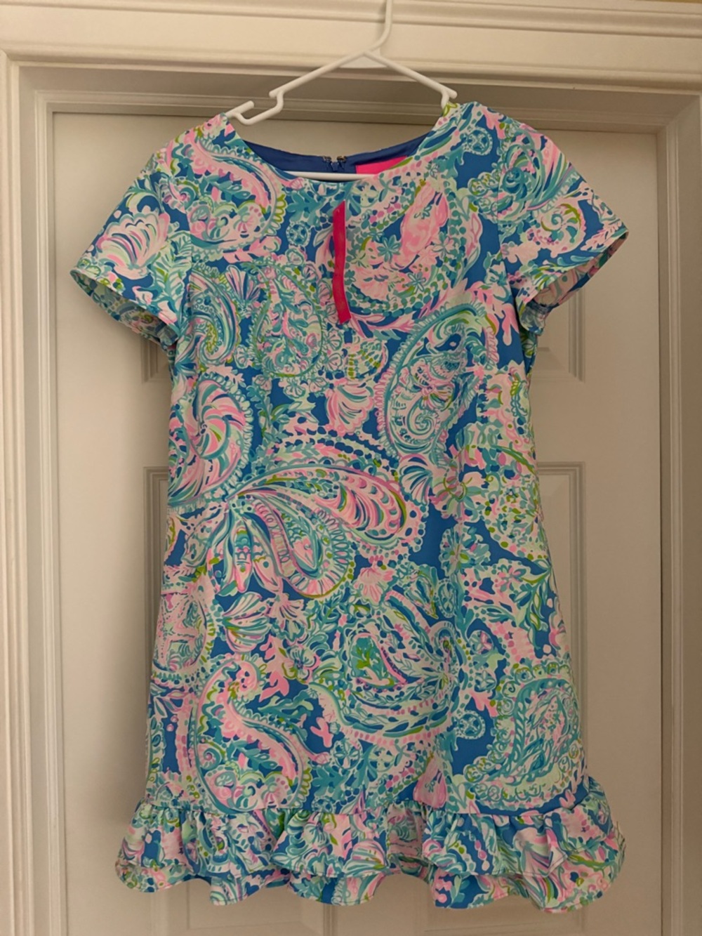 Lilly Pulitzer Blue, Pink & Green Paisley Romper